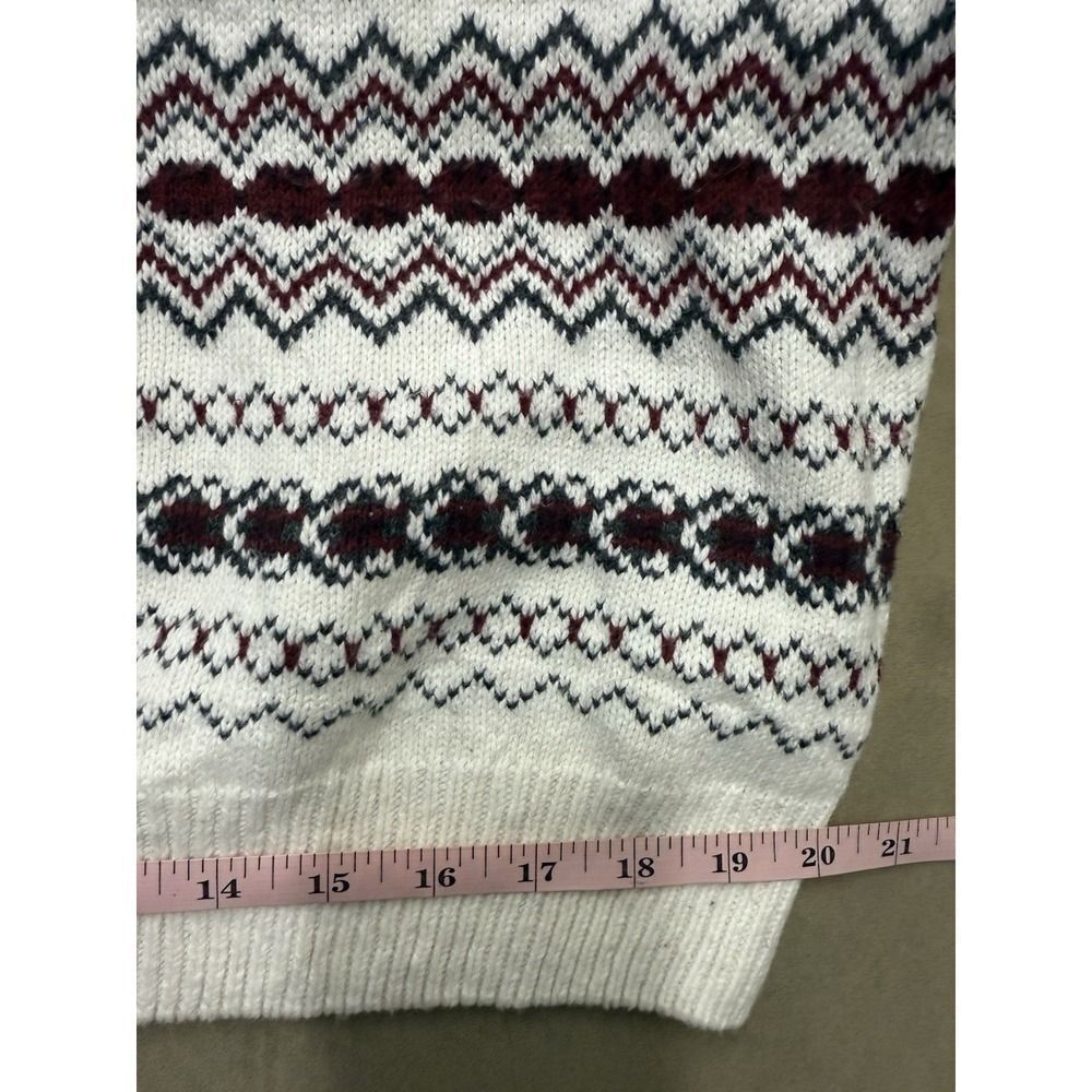 Croft & Barrow Fair Isle Crew Neck Heavy Knit Sweater. Multicolor. Men's. Sz L - Picture 8 of 12